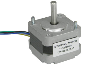 Stepmotor, 1.8 deg. NEMA 14, 12V 6 Lead